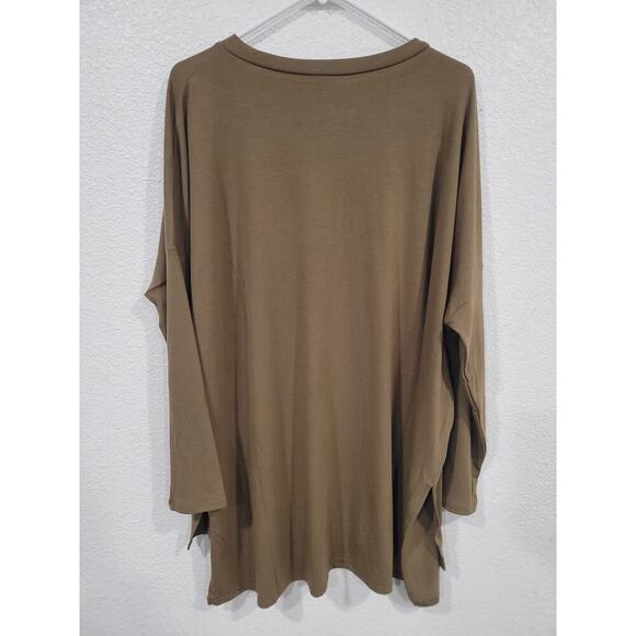 Zenana Green Women's Plus Size Top Shirt Long Sleeve size‎ 1X #15 - Picture 2 of 3